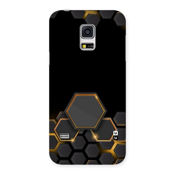 Black Gold Hexa Back Case for Galaxy S5 Mini