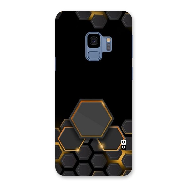 Black Gold Hexa Back Case for Galaxy S9