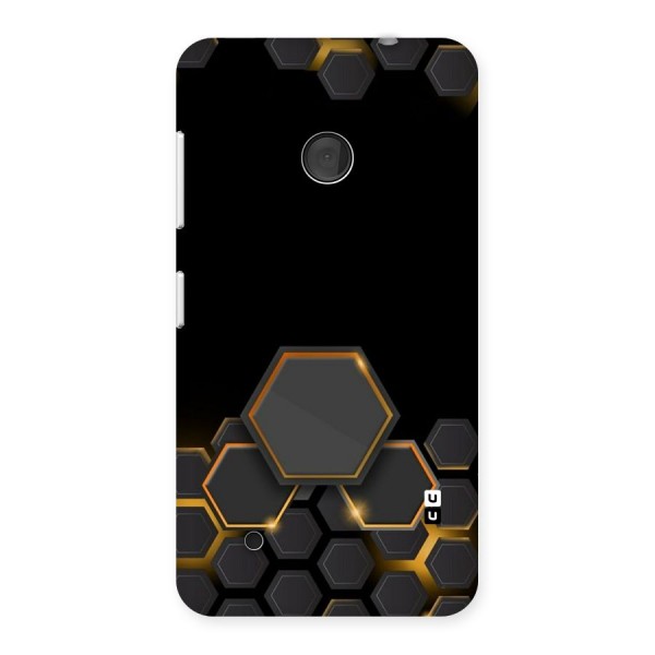 Black Gold Hexa Back Case for Lumia 530