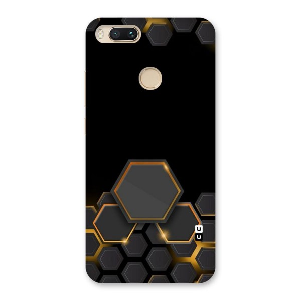 Black Gold Hexa Back Case for Mi A1