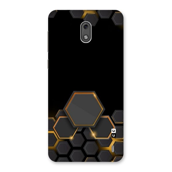 Black Gold Hexa Back Case for Nokia 2