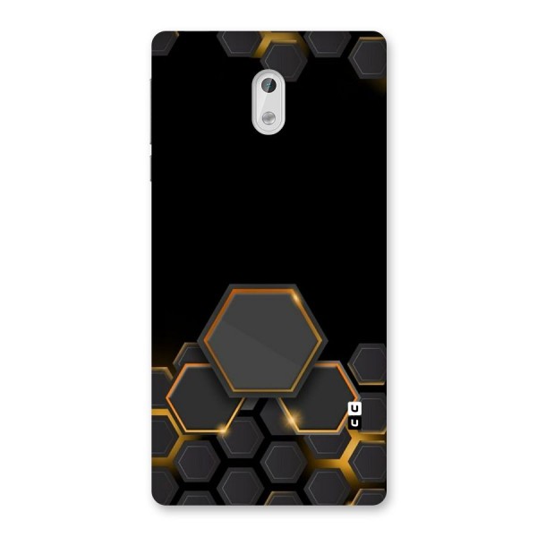 Black Gold Hexa Back Case for Nokia 3