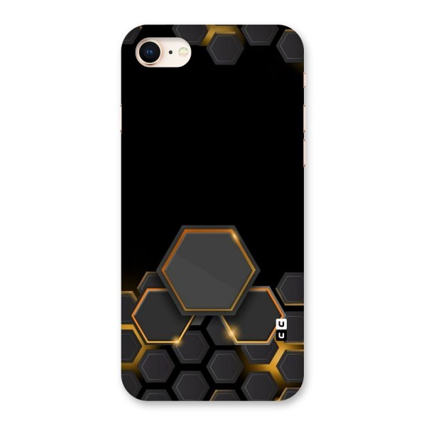 Black Gold Hexa Back Case for iPhone 8