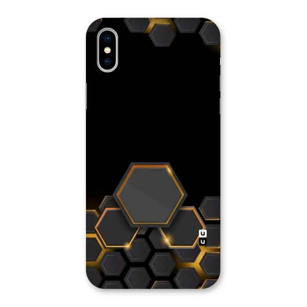 Black Gold Hexa Back Case for iPhone X