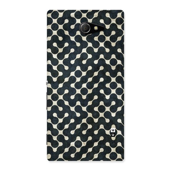 Black Maze Design Back Case for Sony Xperia M2