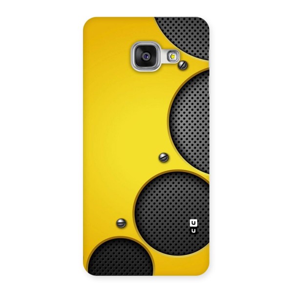 Black Net Yellow Back Case for Galaxy A3 2016