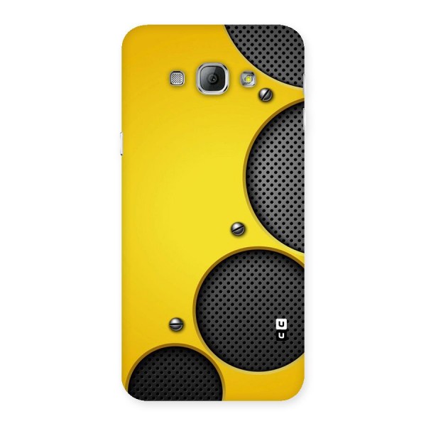 Black Net Yellow Back Case for Galaxy A8