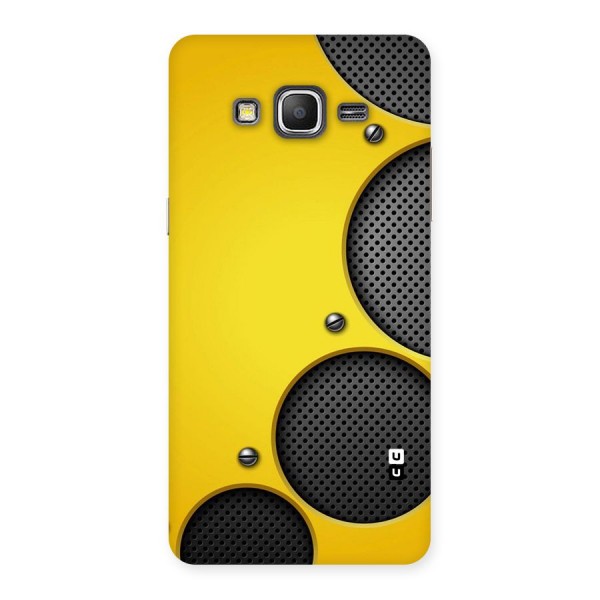 Black Net Yellow Back Case for Galaxy Grand Prime