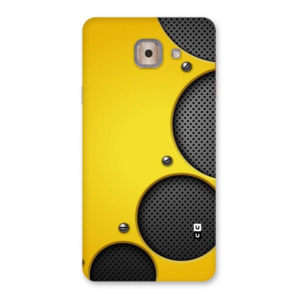 Black Net Yellow Back Case for Galaxy J7 Max