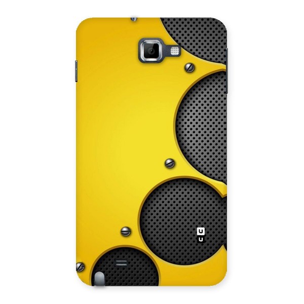 Black Net Yellow Back Case for Galaxy Note