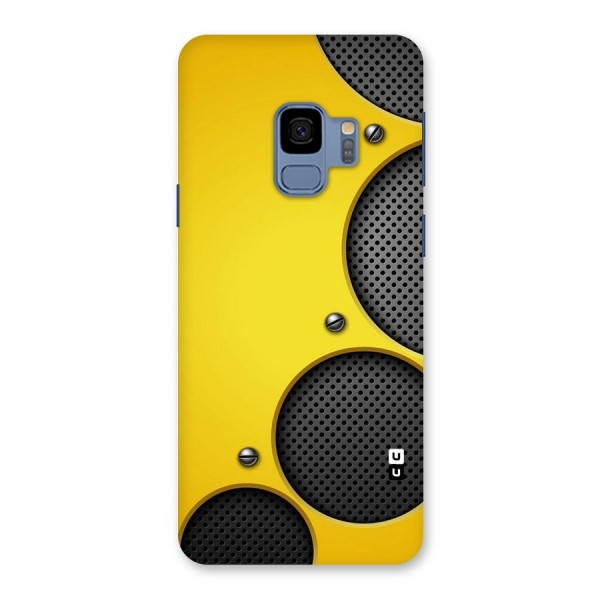 Black Net Yellow Back Case for Galaxy S9