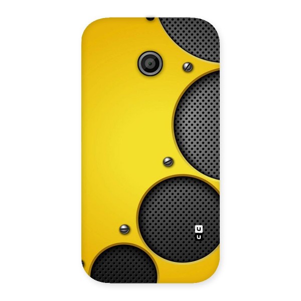 Black Net Yellow Back Case for Moto E