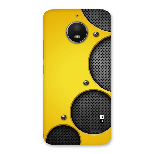 Black Net Yellow Back Case for Moto E4