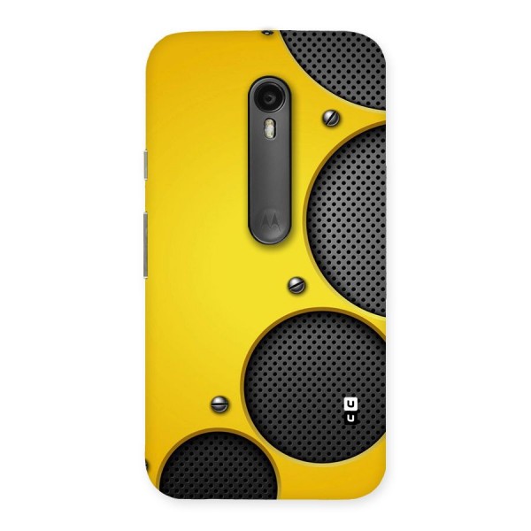 Black Net Yellow Back Case for Moto G3