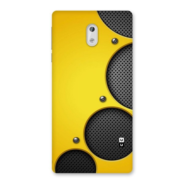 Black Net Yellow Back Case for Nokia 3