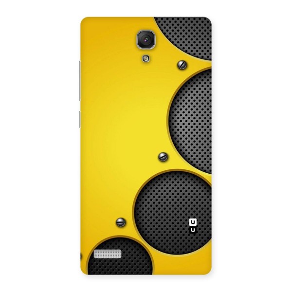 Black Net Yellow Back Case for Redmi Note