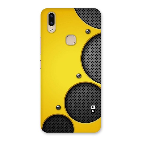 Black Net Yellow Back Case for Vivo V9