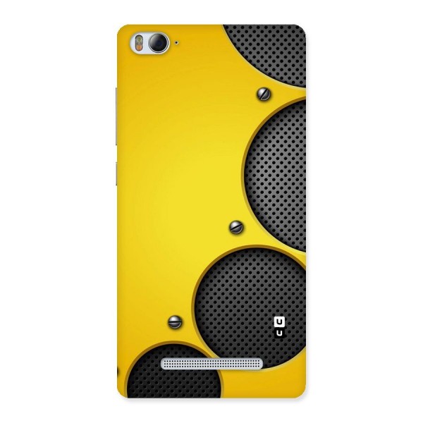 Black Net Yellow Back Case for Xiaomi Mi4i