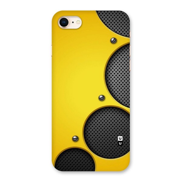Black Net Yellow Back Case for iPhone 8