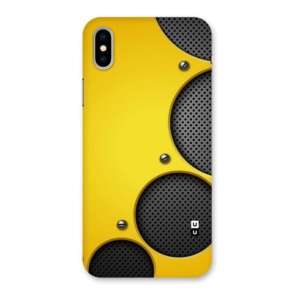 Black Net Yellow Back Case for iPhone X