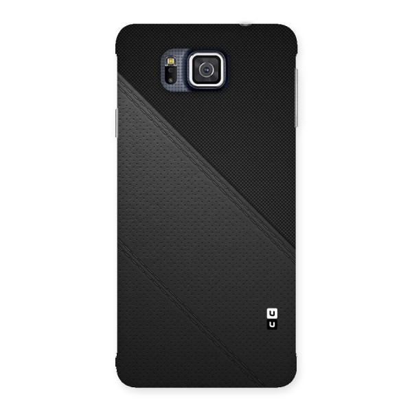 Black Polka Stripe Back Case for Galaxy Alpha