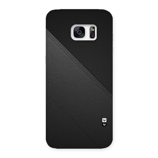 Black Polka Stripe Back Case for Galaxy S7 Edge