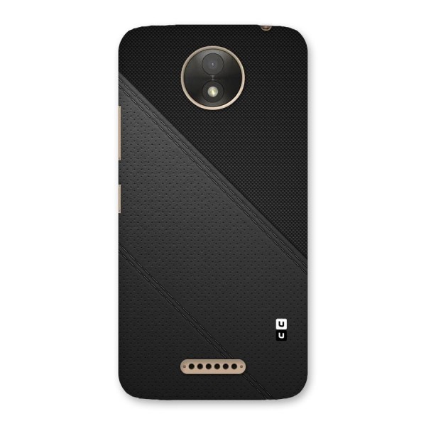 Black Polka Stripe Back Case for Moto C Plus