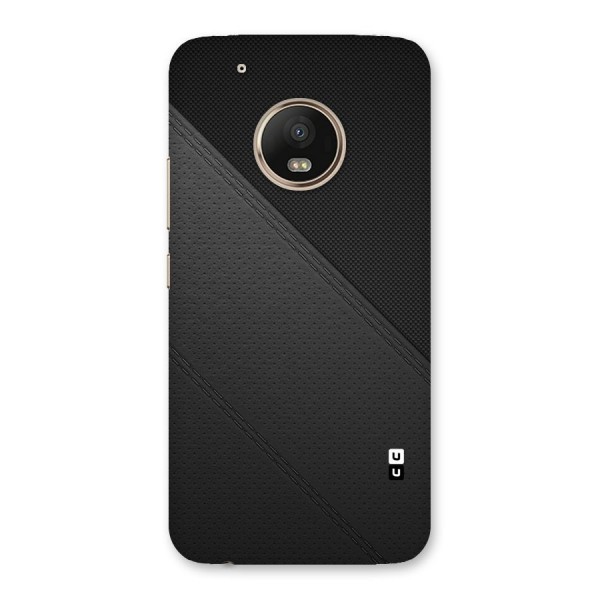 Black Polka Stripe Back Case for Moto G5 Plus