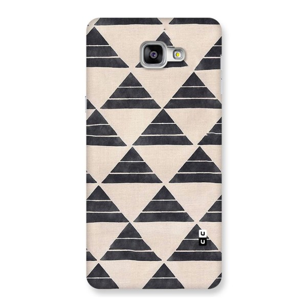 Black Slant Triangles Back Case for Galaxy A9