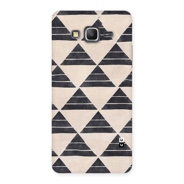 Black Slant Triangles Back Case for Galaxy Grand Prime