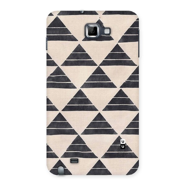 Black Slant Triangles Back Case for Galaxy Note