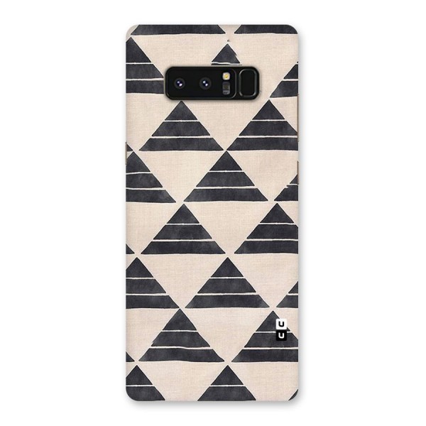 Black Slant Triangles Back Case for Galaxy Note 8