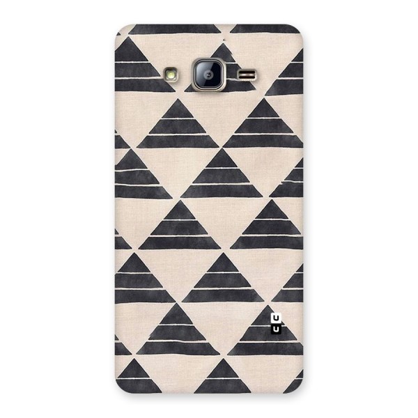 Black Slant Triangles Back Case for Galaxy On5