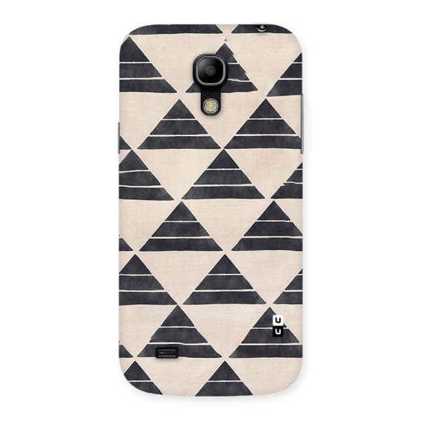 Black Slant Triangles Back Case for Galaxy S4 Mini