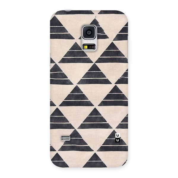 Black Slant Triangles Back Case for Galaxy S5 Mini