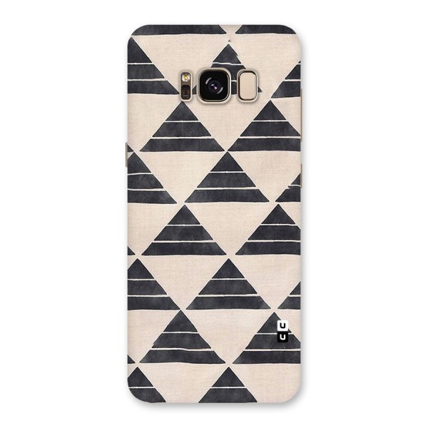 Black Slant Triangles Back Case for Galaxy S8