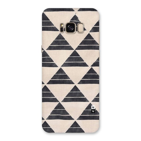 Black Slant Triangles Back Case for Galaxy S8 Plus