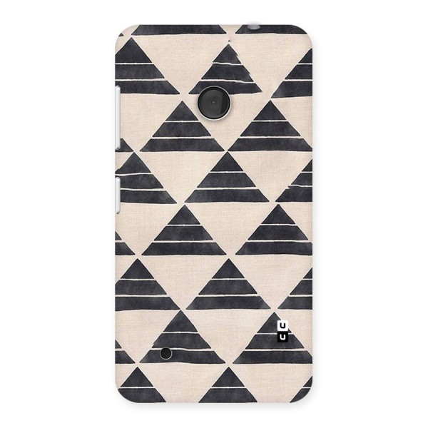 Black Slant Triangles Back Case for Lumia 530