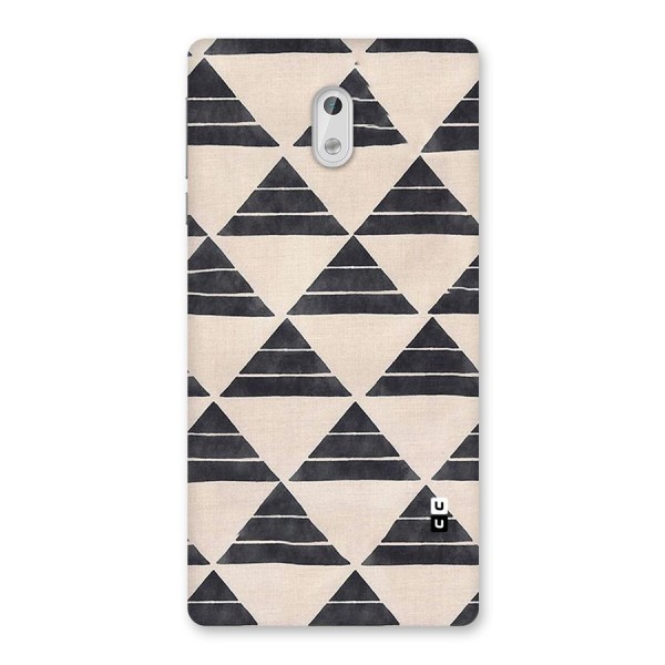 Black Slant Triangles Back Case for Nokia 3