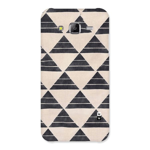 Black Slant Triangles Back Case for Samsung Galaxy J5