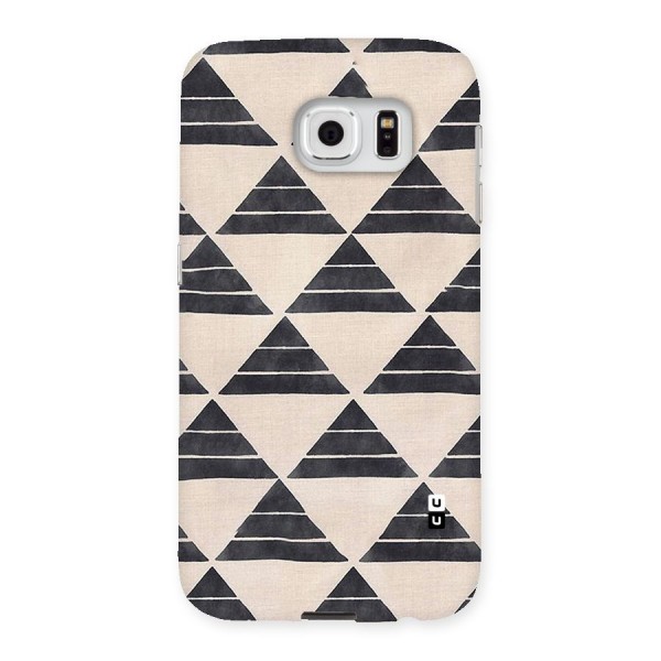 Black Slant Triangles Back Case for Samsung Galaxy S6