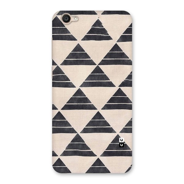 Black Slant Triangles Back Case for Vivo Y55s