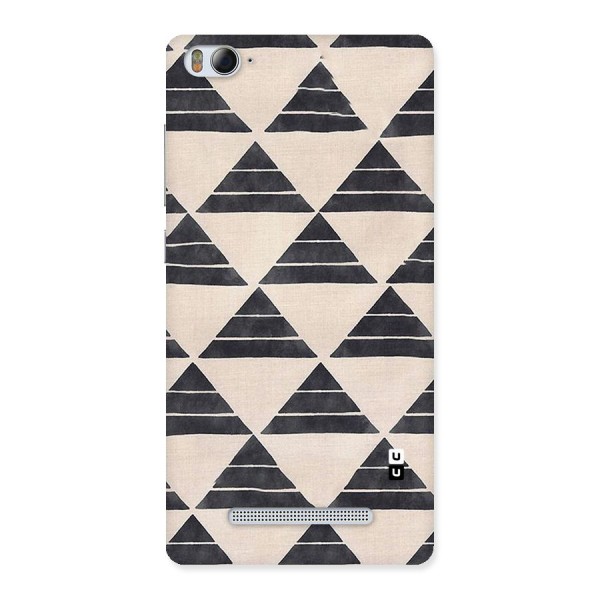 Black Slant Triangles Back Case for Xiaomi Mi4i