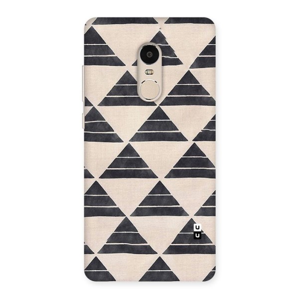 Black Slant Triangles Back Case for Xiaomi Redmi Note 4