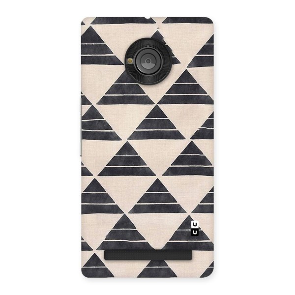 Black Slant Triangles Back Case for Yu Yuphoria