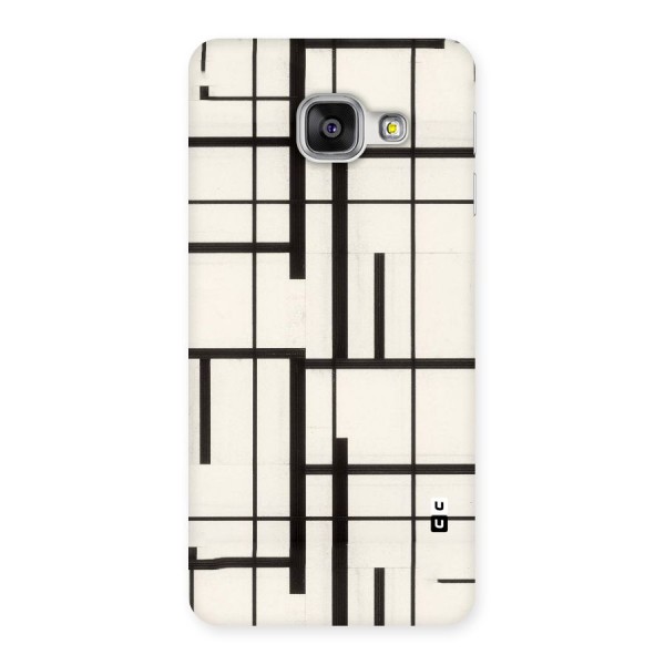 Black Unsymmetry Back Case for Galaxy A3 2016