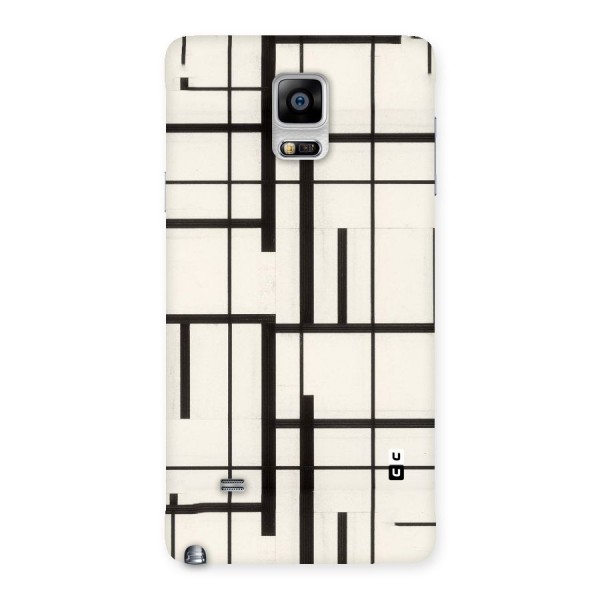 Black Unsymmetry Back Case for Galaxy Note 4