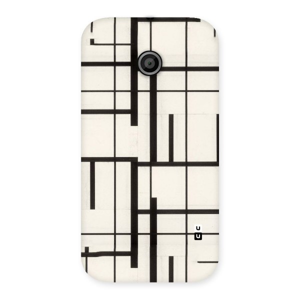 Black Unsymmetry Back Case for Moto E