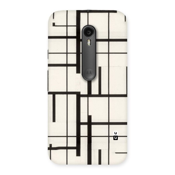 Black Unsymmetry Back Case for Moto G3