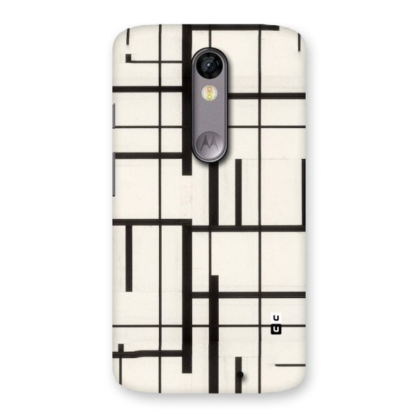 Black Unsymmetry Back Case for Moto X Force